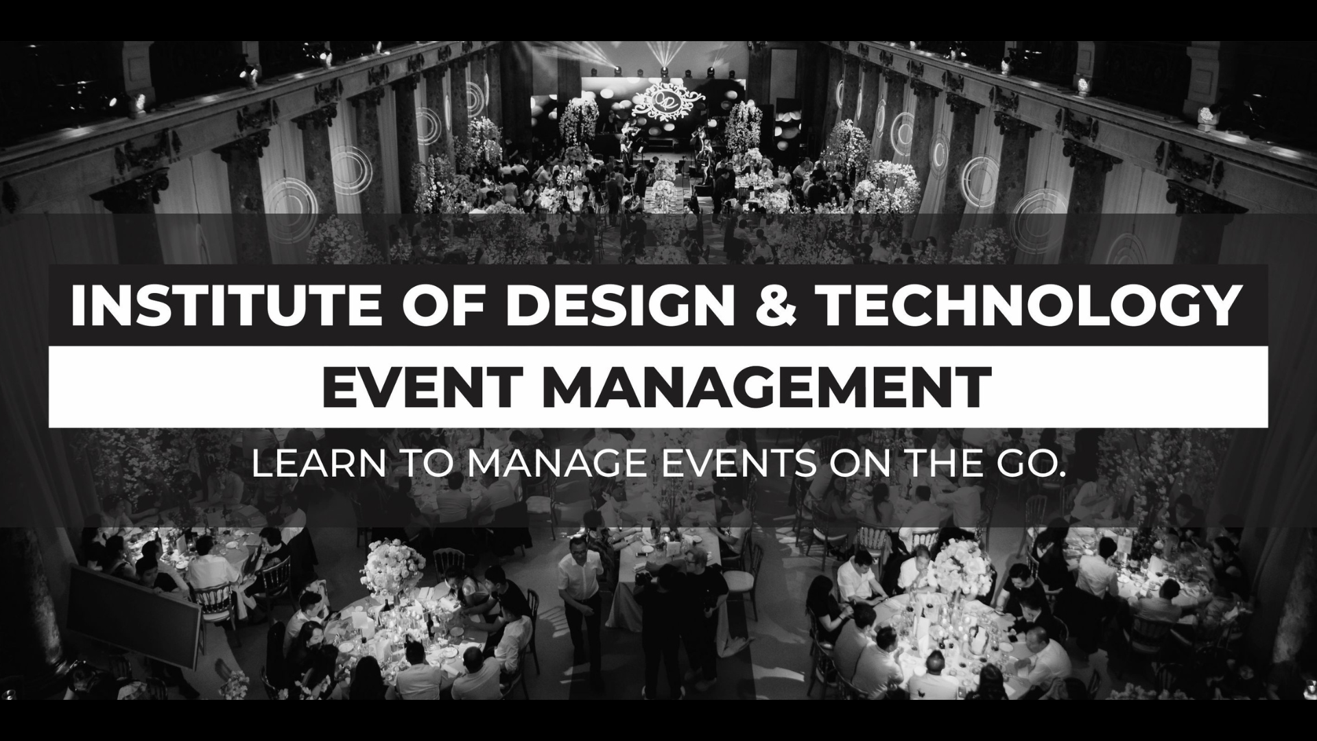 Event management course introduction slide